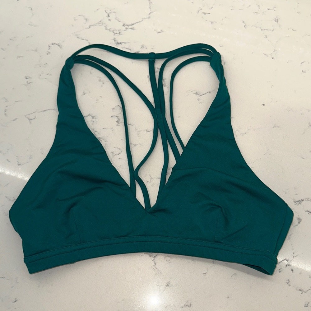 Lululemon Athletica Deep Teal Strappy Sports Bra